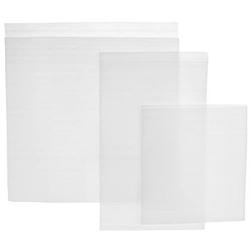 Okuna Outpost Foam Packing Pouches - 75 Pack Cushioning Foam Wrap for Glass & Dish Protection - Versatile Packing Materials - Fits Moving Boxes & Storage Containers - 3 Sizes, White
