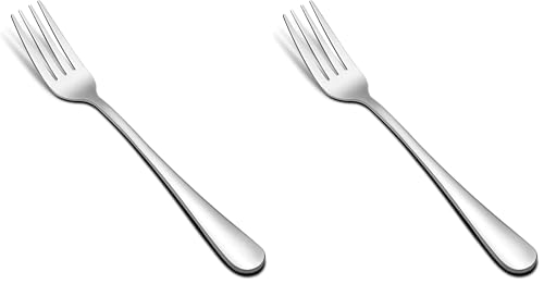 Hiware 12-piece Stainless Steel Salad Forks Dessert Forks Set, Dishwasher Safe, 6.7 Inches (Pack of 2) - size: 12-Piece 6.7 Inch (Pack of 2)