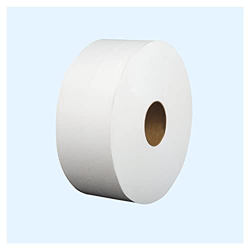 Papernet Jumbo Roll Toilet Tissue | Compatible with Universal Dispenser | 8 Rolls 2 ply 700’ x 3.4’