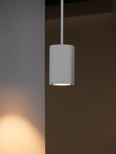LEONLITE 2-Pack 5CCT 6 Inch LED Tube Architectural Pendant Downlight, White - color: White