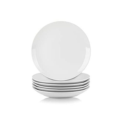 10 Strawberry Street Simply White 7.5" Coupe Salad Plate, Set of 6 - size: Salad Plate, style: Coupe