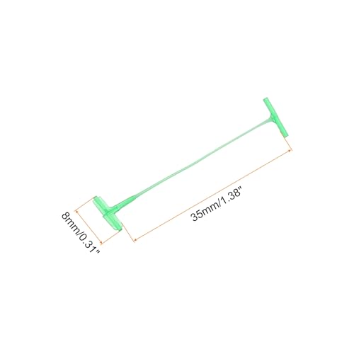 MECCANIXITY Standard Tagging Fasteners,Plastic Regular,Standard Label Gun Price Tagging Barbs for Garment Price Tag Label Tagging Barbs 35mm/1.38 Inch,Pack of 1000 Light Green - color: Light Green, size: 35mm