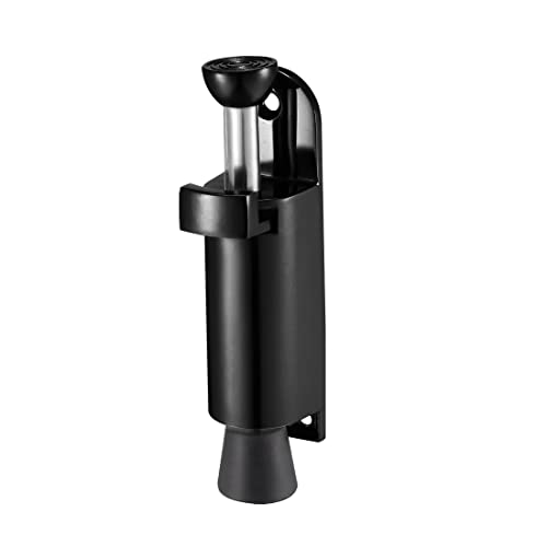 uxcell Kickdown Door Stopper Spring Loaded Foot Pedal Door Stops Holder 112mm Length Black - color: Black