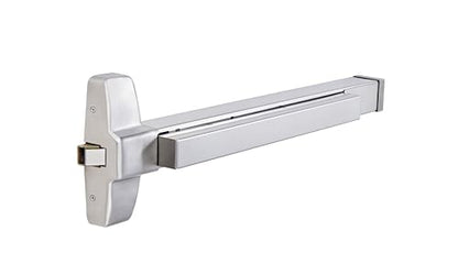 Extra Heavy Duty Stainless Steel Commercial Emergency Panic Exit Device, Door Push Bar Lock, UL CUL 3H Fire Rated and Ansi Grade 1 Certificate in SS Finish for Exit Door - color: X9 Rim SS