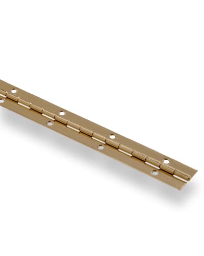 Hardware Essentials 851973 Continuous Pin 12" x 1-1/2" Brass - color: Brass Finish, size: 12" x 1-1/2"