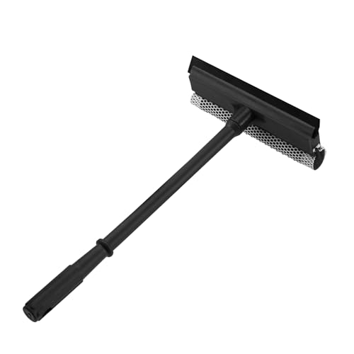 2 in 1 Window Squeegee for Car,Window Cleaner with Long Handle,Sponge Car Squeegee for Gas Station, Glass,Shower,Outdoor High Window Cleaning