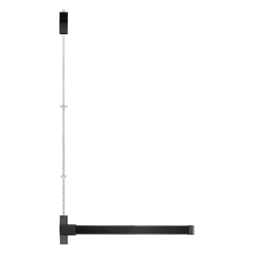 BEAMNOVA Vertical Rod Panic Bar Exit Device Door Push Bar, 27.5 Inch Black - color: Black, size: 27.5 inch