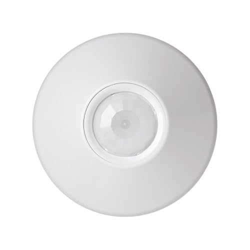 SensorSwitch Ceiling Motion Sensor, PDT Passive Dual Technology Passive Infrared PIR and Microphonics Occupancy Sensor, 360° Large Motion Detection, Indoor Use, Line Voltage, Extended Range - size: Extended Range, style: PDT / Relay Included