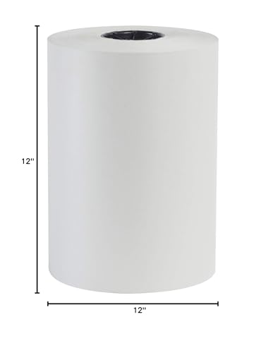 BOX USA White Newsprint Paper Roll 12x17280" (1440'), Recycled for Packing - size: 12"