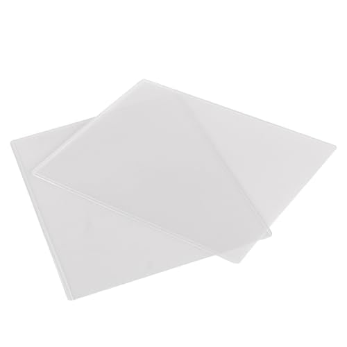 PINGEUI 50 Pack 8.5 x 11 Inches Menu Cover Sleeves, 2 View Restaurant Menu Covers, Top-Loading Clear Menu Sleeves for Restaurant Menus and Price Lists