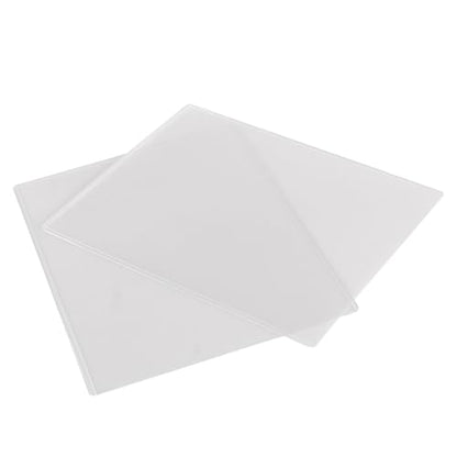 PINGEUI 50 Pack 8.5 x 11 Inches Menu Cover Sleeves, 2 View Restaurant Menu Covers, Top-Loading Clear Menu Sleeves for Restaurant Menus and Price Lists