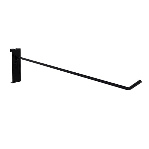 12'' Gridwall Hooks Metal, Black, 25pcs Gridwall Accessories - color: Black, size: 12 Inch