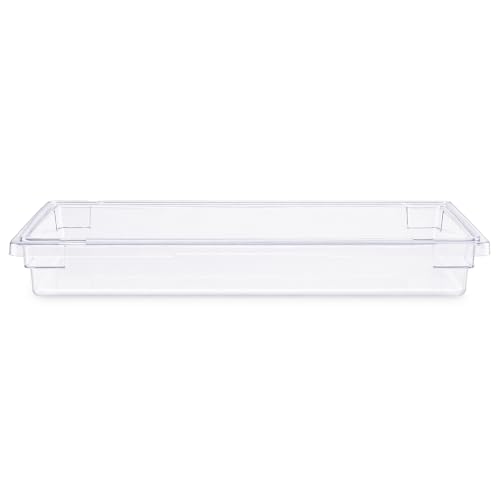 Winco 18" x 26" Clear Food Storage Box - size: 18" x 26", style: 3.5" Deep