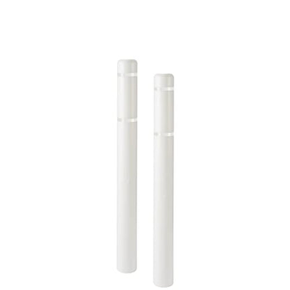 BollardGard 4" x 52" 2-Pack Bollard Cover - High Visibility - Innoplast (White White Tape) - color: White White Tape, size: 2-Pack