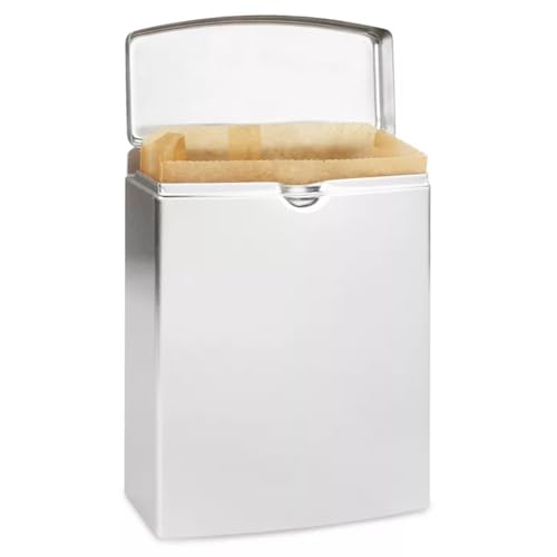 Wall Mountable Stainless Steel Sanitary Napkin Receptacle | 10" x 7" x 4" | Conveniently Empty from Top, Easy to Clean and Easy to Install | Hardware Included | Stainless Steel - color: Stainless Steel
