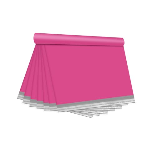 KKBESTPACK Poly Mailer Envelopes Shipping Bags Self Adhesive Waterproof Bags (Pink) (B125), 12 x 15.5 / 100pc - color: Pink, size: 12" x 15.5" 100pcs