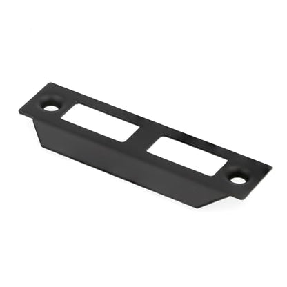 Prime-Line E 28338 Mortise Keyed Lock Set with Glass Knob, Single Pack - color: Matte Black