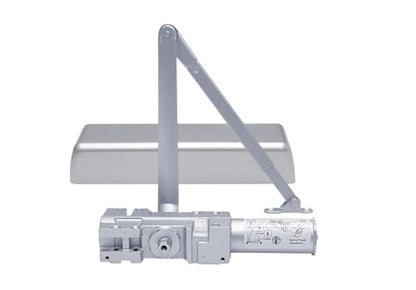 CRL PR90A Aluminum Adjustable Spring Power Size 1 to 6 Cast Iron Surface Mount Door Closer