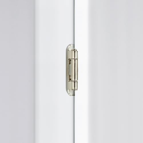 Brushed Nickel Cabinet Hinges 1/2 Inch Overlay 4 Pack(2 Pairs) - color: Brushed Nickel