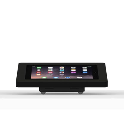 VidaMount Black Enclosure and Fixed Tilted 15° Desk/Surface Mount [Bundle] Compatible with iPad 2/3/4 - color: Black, size: iPad 2/3/4