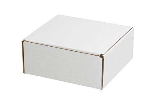 Box USA Mailer Boxes Small 10"L x 10"W x 4"H 50-Pack - Corrugated Cardboard Box for Shipping, Moving, Mailing, Packing, Packaging and Storage - size: 10x10x4" 50-Pack White