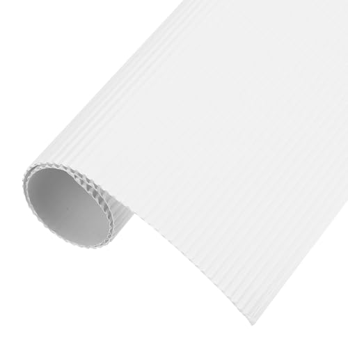 MECCANIXITY Corrugated Paper Sheets 5pcs 14x10x1/16inch White - color: White, size: 14inch x 10inch x 1/16inch