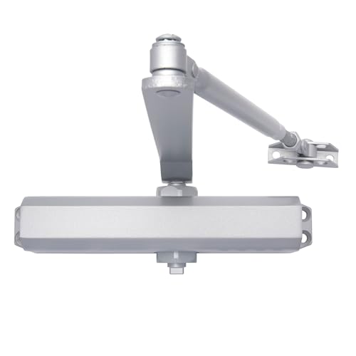 BRINKS Commercial Medium Duty Door Closer, Size 3, UL Listed, Aluminum - color: Aluminum