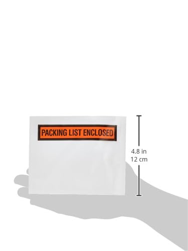 SALES4LESS - Packing List Envelopes, Adhesive Invoice Enclosed Pouches for Secure Document Attachment, 4.5 x 5.5 in (200 Pack) - size: Pack of 200