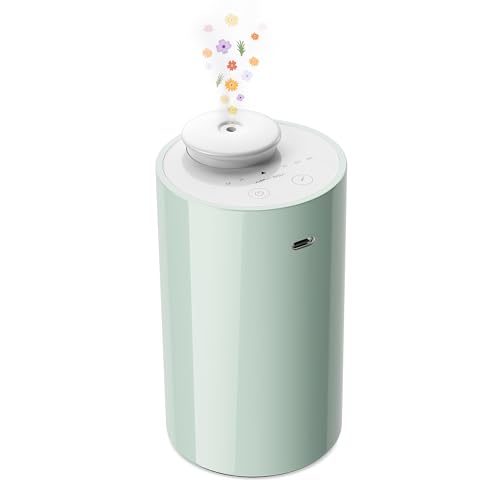 Airversa AN6 Waterless Diffuser for Essential Oil for Home, Room, Green - color: Green Lily