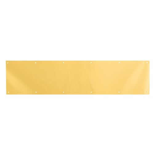 Prime-Line MP4704 Solid Brass Kick Plate, 6 x 34 in, Polished Brass - color: Polished Solid Brass
