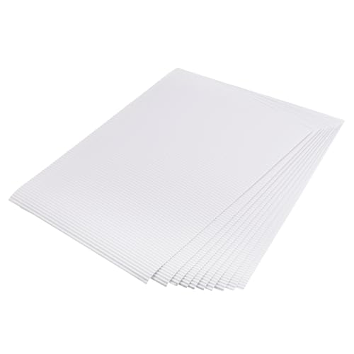 MECCANIXITY Corrugated Paper Sheets 25pcs 11.69-inch x 8.27-inch White Cardboard for DIY Craft - color: White, size: 11.69-inch x 8.27-inch
