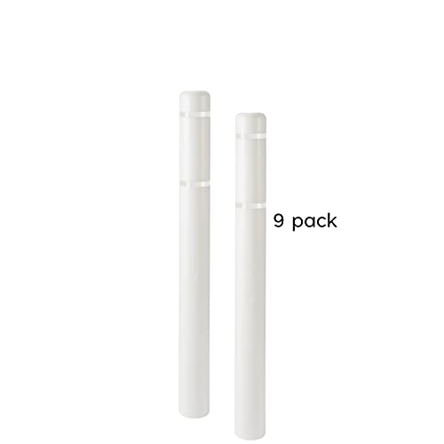 BollardGard 4" x 52" 9-Pack Bollard Cover - Innoplast (White White Tape) - color: White White Tape, size: 9-Pack