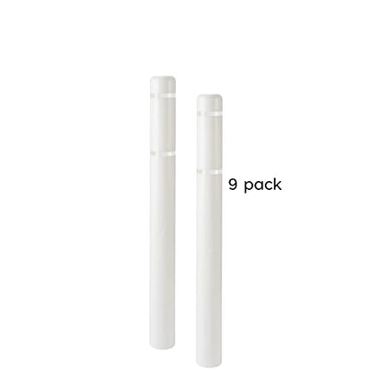 BollardGard 4" x 52" 9-Pack Bollard Cover - Innoplast (White White Tape) - color: White White Tape, size: 9-Pack