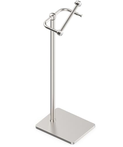 RUACQ Bathroom Toilet Paper Holder Stand, Brushed Nickel - color: Brushed Nickel
