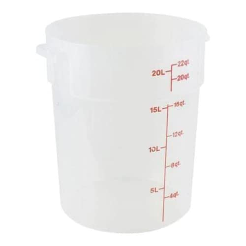 Cambro Rfs22Ppn190 Round 22Qt Tran Ng-Trans Case of 6