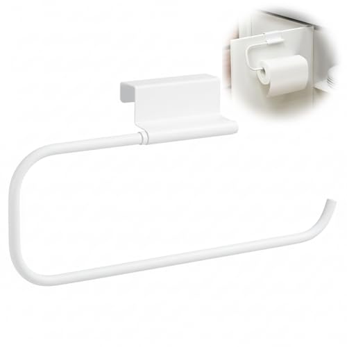 Yaocom 12.4 Inches Cabinet Door Paper Towel Holder, White - color: White