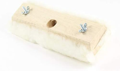 ru-Lamb 10" Lambskin Floor Applicators – 100% Natural Lambswool Applicator for Polyurethane, Stain, Wax & Floor Finish – Professional Lint-Free Applicator for Hardwood Floors (1 Pack) (1, 10")