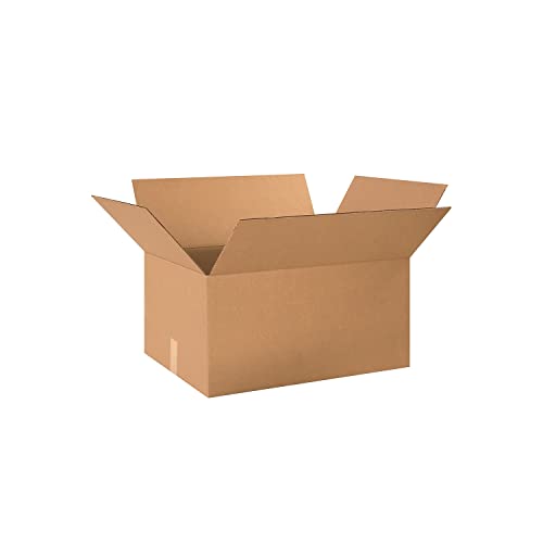 Box USA 241812 Corrugated Cardboard Box 24" L x 18" W x 12" H, Kraft, for Shipping, Packing and Moving (Pack of 10) - style: Standard Corrugated