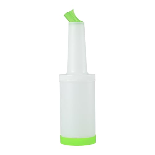 Restaurantware 1 qt Green Plastic Quick Pour Storage Container Bottle - color: Green, size: 32 Ounces