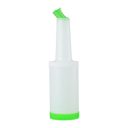 Restaurantware 1 qt Green Plastic Quick Pour Storage Container Bottle - color: Green, size: 32 Ounces