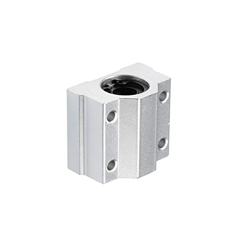 uxcell SCS10UU Linear Ball Bearing Slide Block Units, 10mm Bore Dia (Pack of 2) - size: 10mm