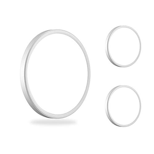WKONCLDY Two Pack 3200lm LED Flush Mount Ceiling Light, Super Slim 12 inch LED Ceiling Light, 5000K LED Ceiling Light for Bedroom, Living Room, Dining Room, Office, Garage, Warehouse… - color: White, size: 12in-2Pack