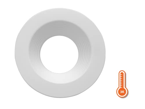Nicor DLR56(v6) 5/6-inch White 900 Lumen 3000K Recessed LED Downlight with Baffle (12 Pack) (DLR566091203KWHBF-12) - color: White Baffle, style: 12 Pack