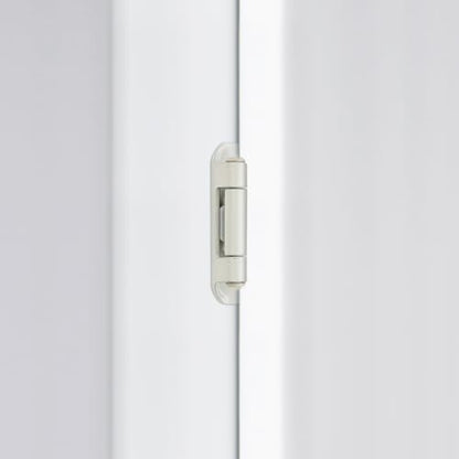 White Cabinet Hinges, 1/2 Inch Overlay, 4 Pack(2 Pairs) - color: White