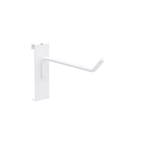 4" Gridwall Hanging Hooks Hangers, White, 25 Pack, Metal - color: White, size: 4 Inch
