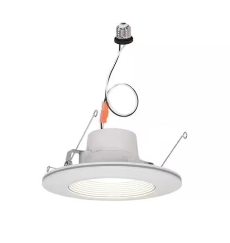 Commercial Electric 6 in. White Integrated LED Recessed Downlight with Nightlight Trim (2)