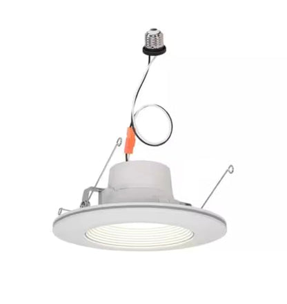 Commercial Electric 6 in. White Integrated LED Recessed Downlight with Nightlight Trim (2)
