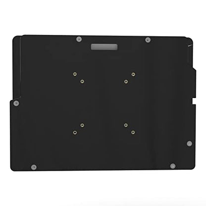 Anti-Theft Acrylic Case with 360 Rotate 180 Swivel Metal Desktop Stand for MS Surface Pro 3/4/5/6/7 Tablet (Black) - color: Black, size: Surface Pro 3/4/5/6/7