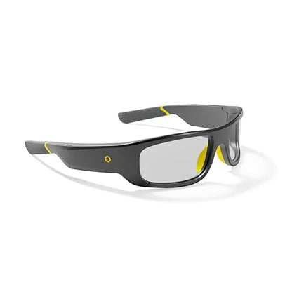 Lucyd Armor Smart Safety Glasses, TR90 Frame, Light Adaptive Lenses, Open Ear Speakers & Microphone - ANSI Z87.1 - style: Slim Photochromic