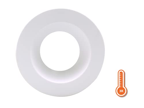 DLR56(v6) 5/6-inch White 900 Lumen 3000K Recessed LED Downlight (12 Pack) (DLR566091203KWH-12PK) - color: White, style: 12 Pack